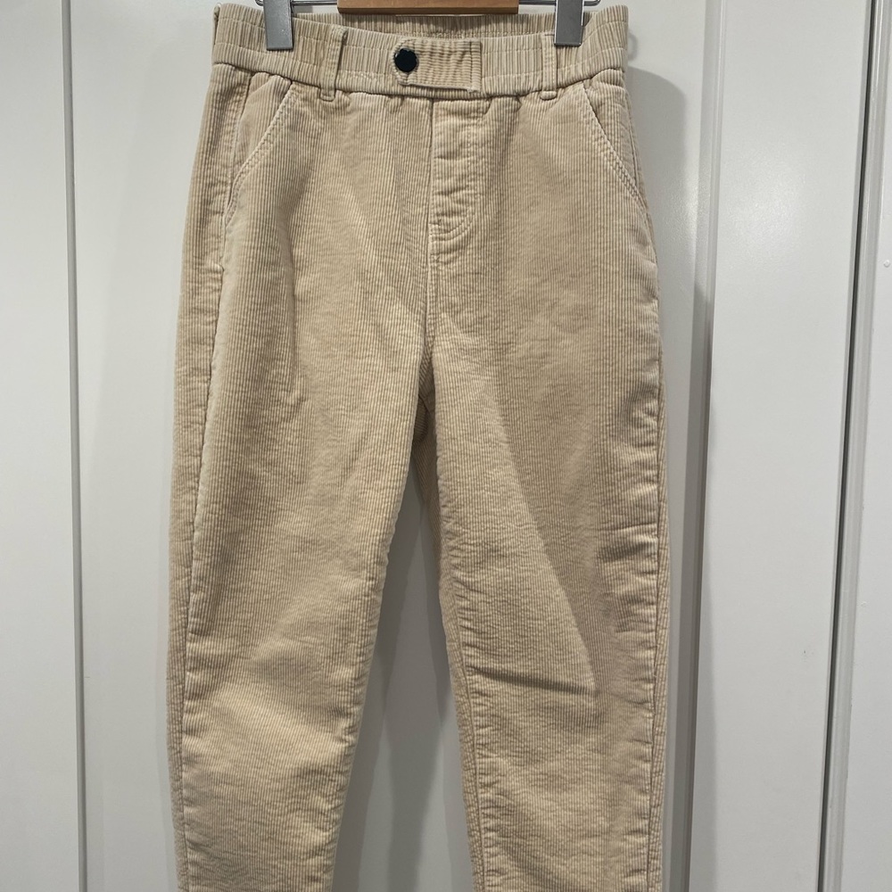High waisted cord pants